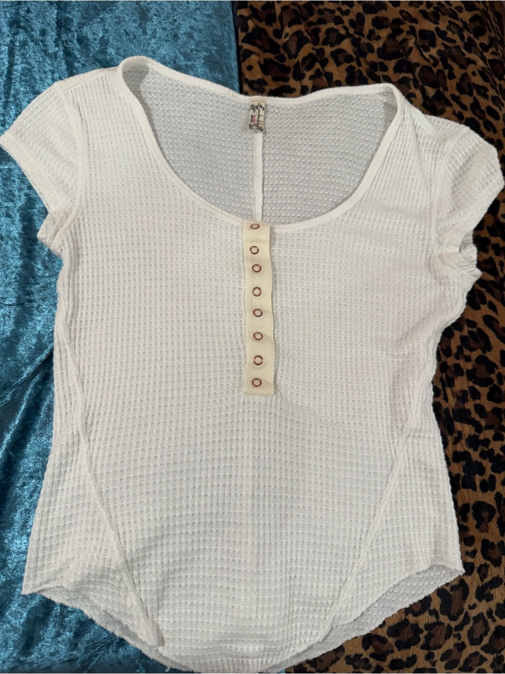 FREE PEOPLE One Of The Girls Womens Henley Top